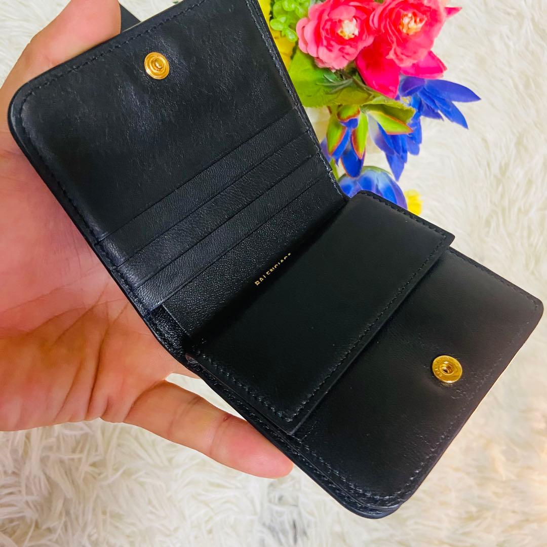 カーフレザー✨BALENCIAGA✨バレンシアガ✨財布✨レザー✨ブラック✨現行品