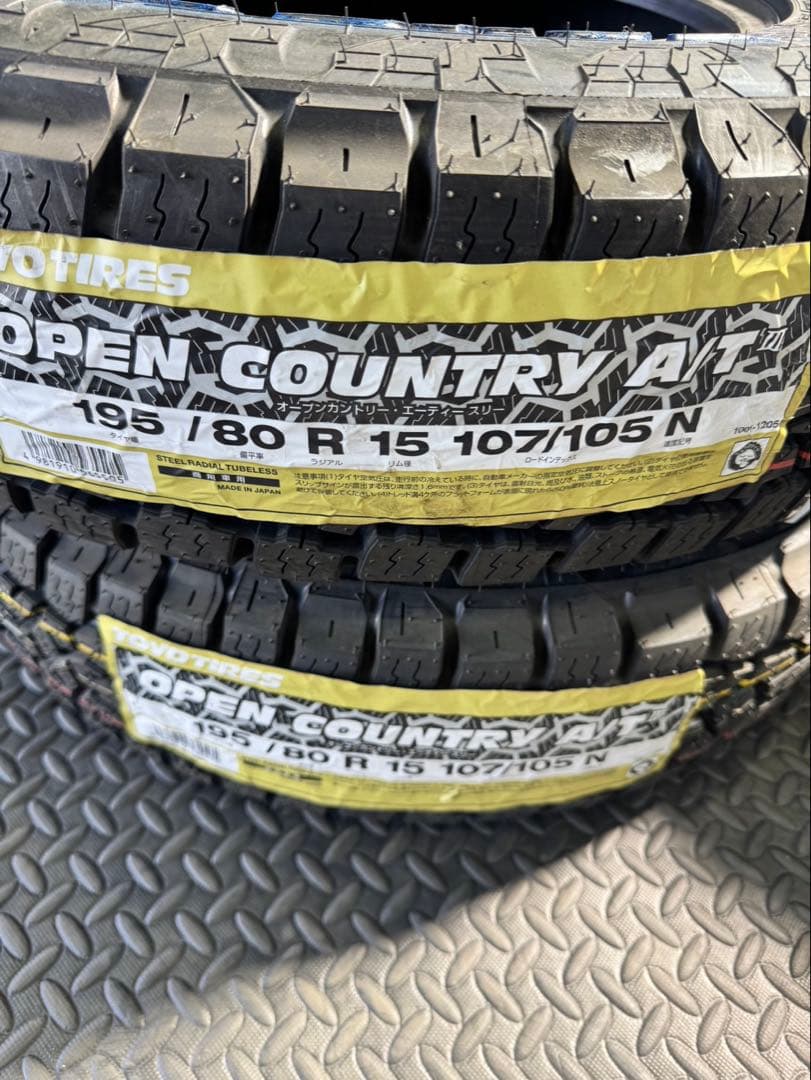 TOYO OPENCOUNTRY A/T III 195/80 R15 新品4本