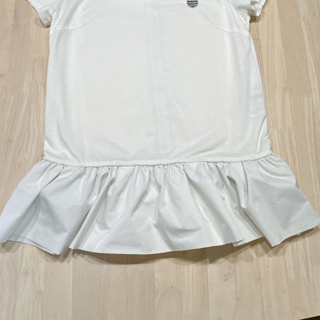 ボーダーズアットバルコニー　HEM TEE カットソー　36 白　へプラム