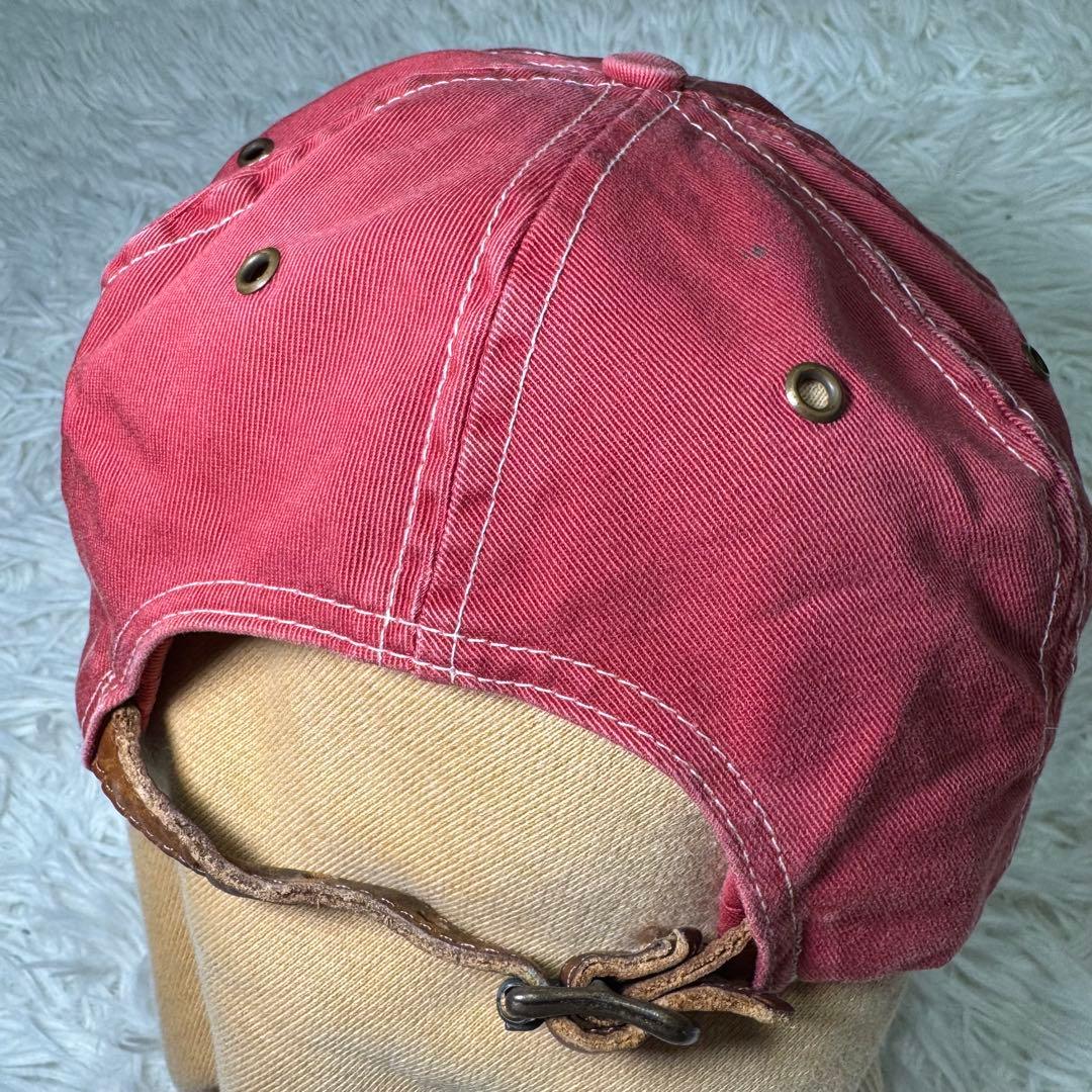 ☆【超希少】RRL 三つ星タグ ワークキャップ レッド レザーアジャスター☆