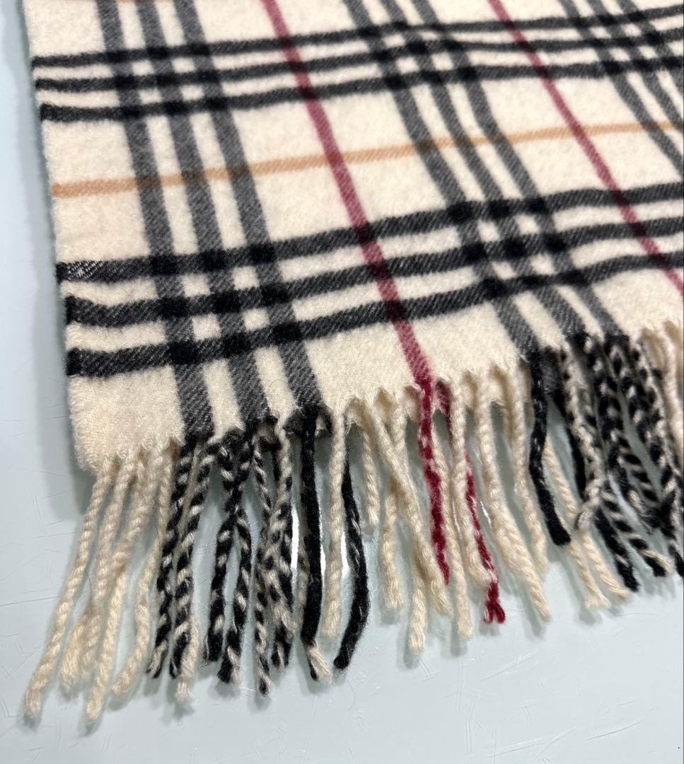 BURBERRY チェック柄 マフラー カシミヤ100% 【カーディガンおまけ】
