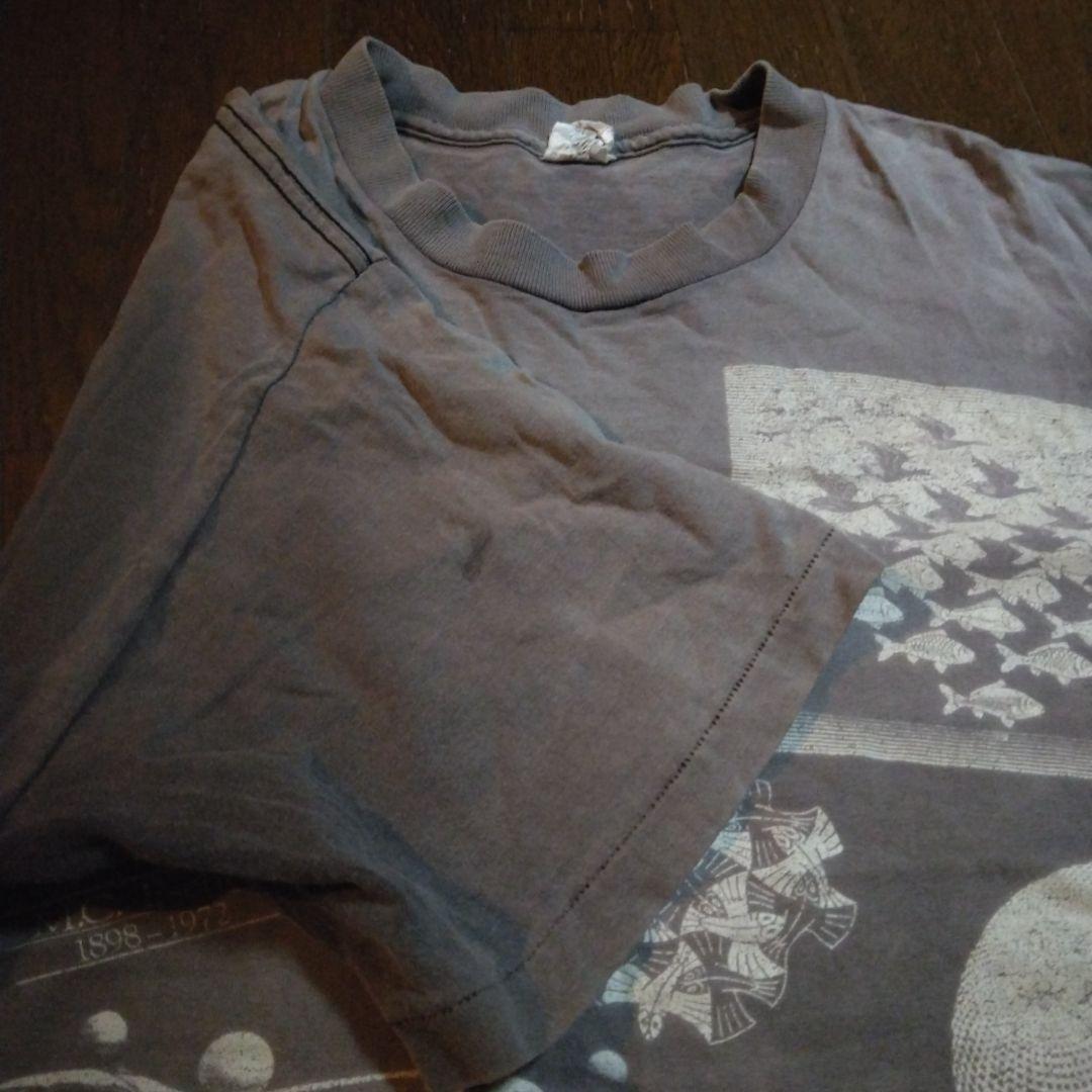 フェード　エッシャー　ビンテージ　Tシャツ