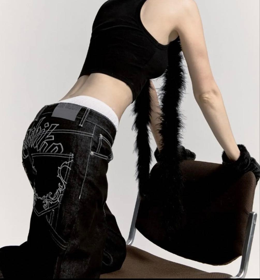 kashiko パンツ BLACK