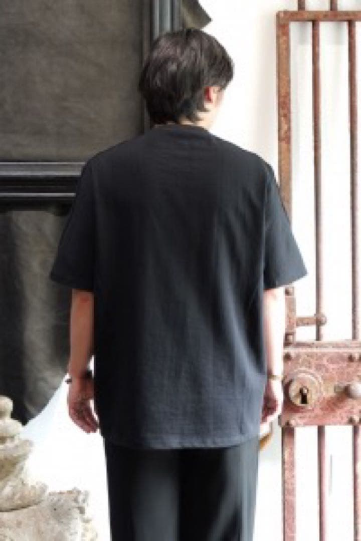DEVOA Short Sleeve Pigment Dye Jersey黒2