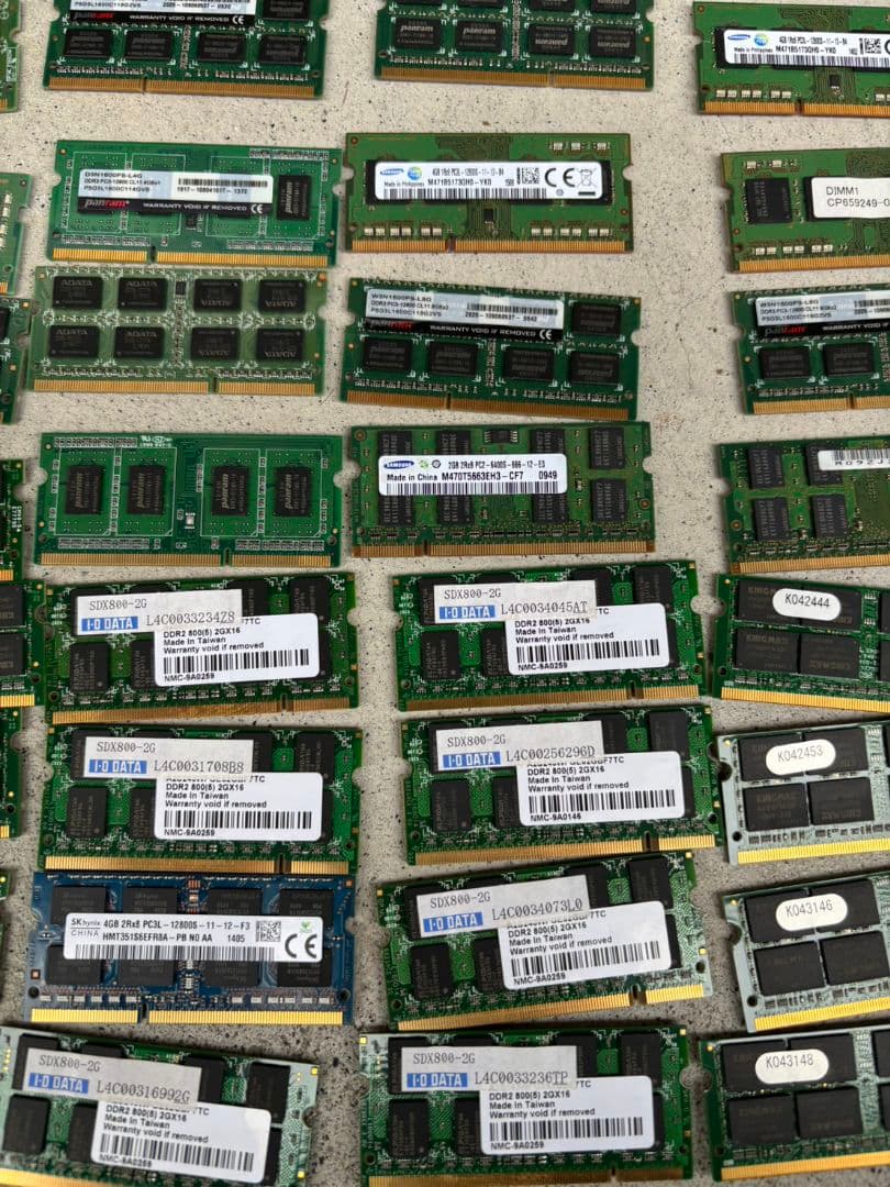 DDR2 DDR3 2-4GB メモリ 1600MHz 240ピン 50枚