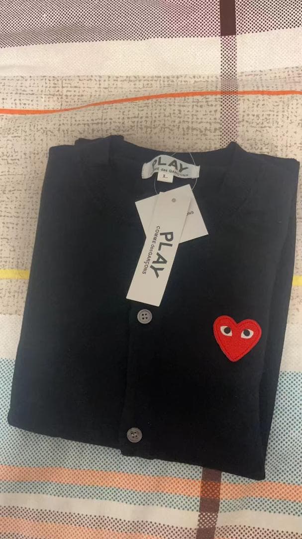 PLAY COMME des GARCONS カーディガンM-XL#5 黑