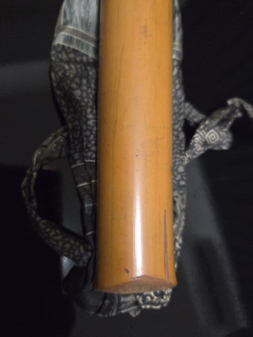 な*様 和楽器 レトロ 尺八本体 天然竹製 4穴