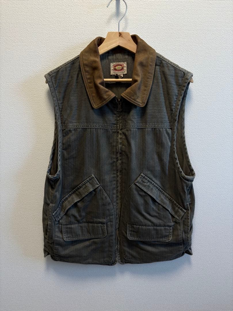 Banana Republic サイズM サファリタグHBT ベスト レザー