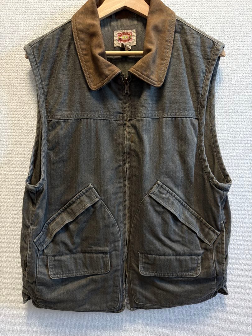 Banana Republic サイズM サファリタグHBT ベスト レザー