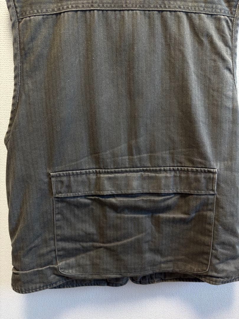 Banana Republic サイズM サファリタグHBT ベスト レザー