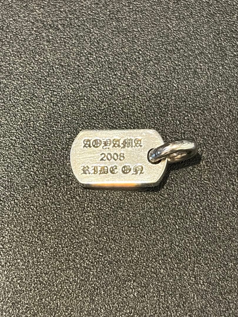 て*ろ様 クロムハーツ タイニードッグタグRSクロス 青山限定 ネックレストップ