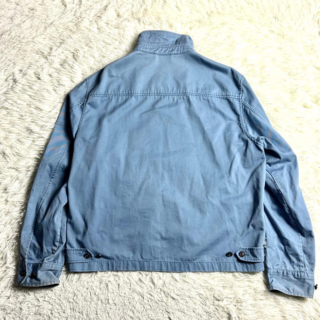 ポロラルフローレン スイングトップ 90s 三角タグ L ライトブルー フェード
