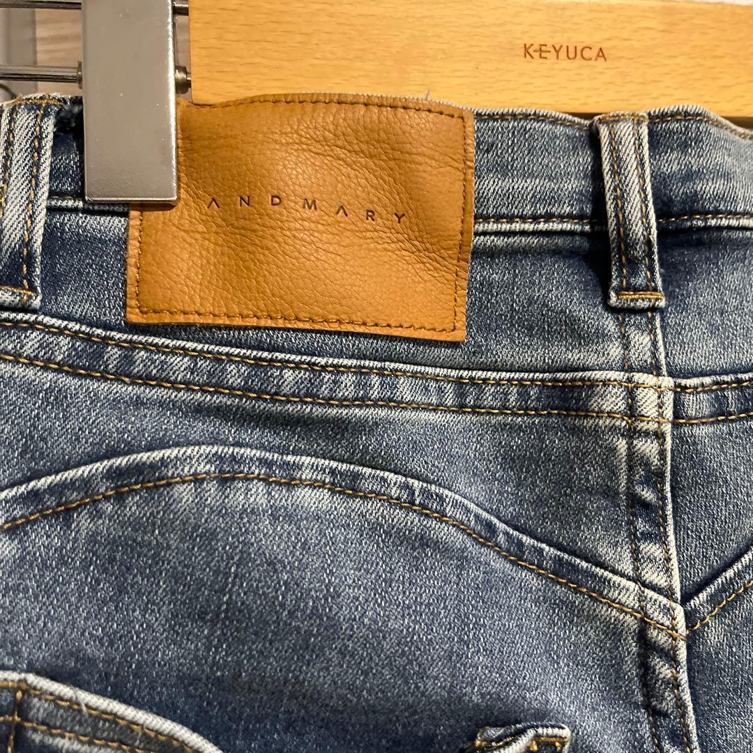 パンツ Heart hip flare denim (blue_M)