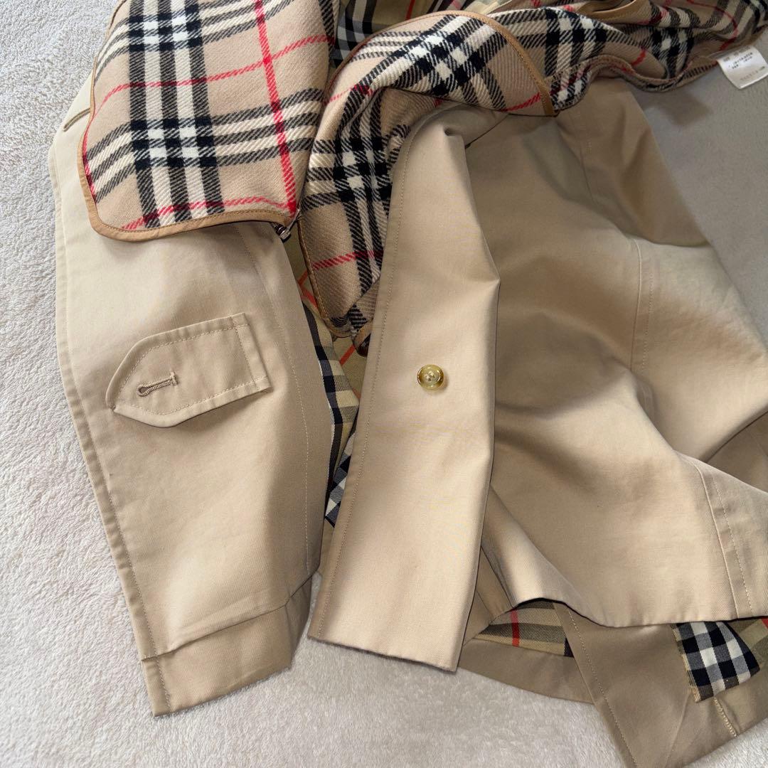 【美品】BURBERRY ステンカラーコート　ウールライナー付　ノバチェック