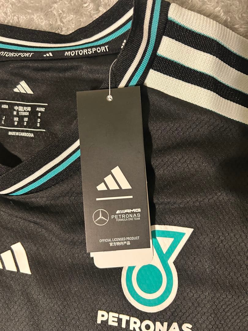 adidas メルセデス・ベンツ 長袖Tシャツ L ブラック