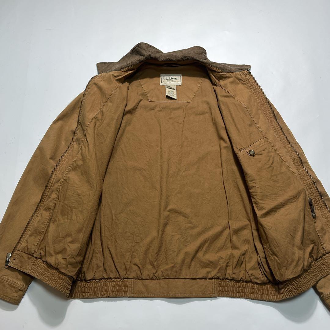 00s エルエルビーン コットンブルゾン L 茶 ブラウン 短丈 7909