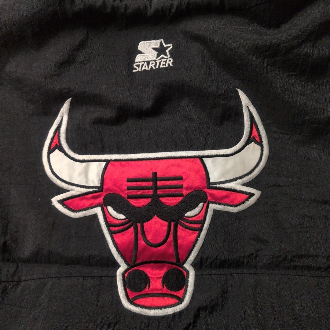 90s スターター NBA シカゴブルズ ハーフジップ アノラック ジャケット