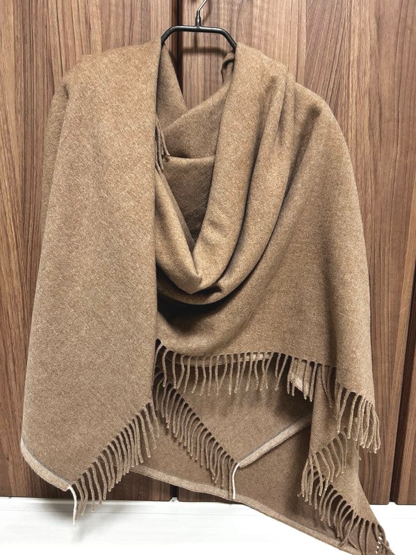 ブルネロクチネリ 高級カシミヤ 大判ストール ベージュ 美品