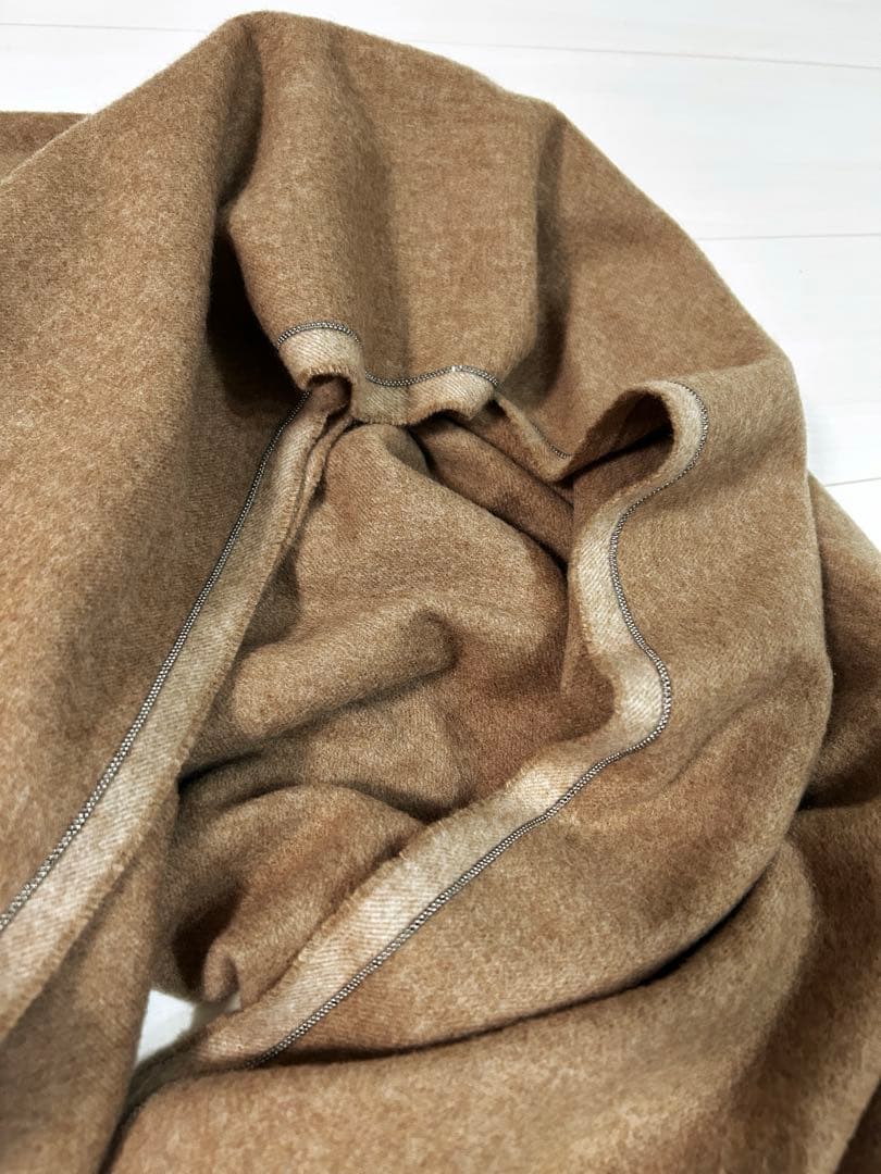 ブルネロクチネリ 高級カシミヤ 大判ストール ベージュ 美品