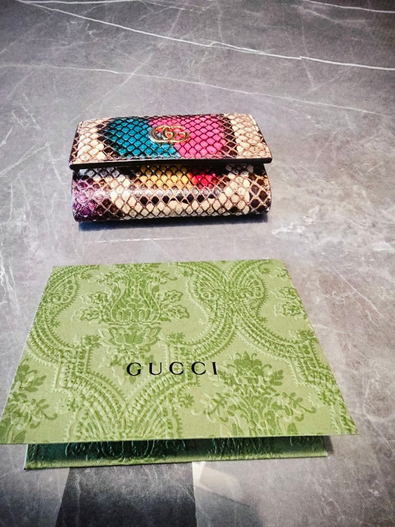 ゴンちゃん GUCCI GGマーモント 二つ折り財布&キーケースセット