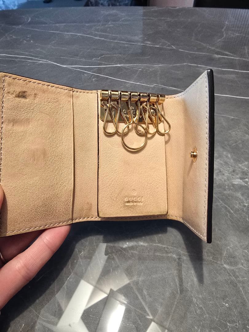 ゴンちゃん GUCCI GGマーモント 二つ折り財布&キーケースセット
