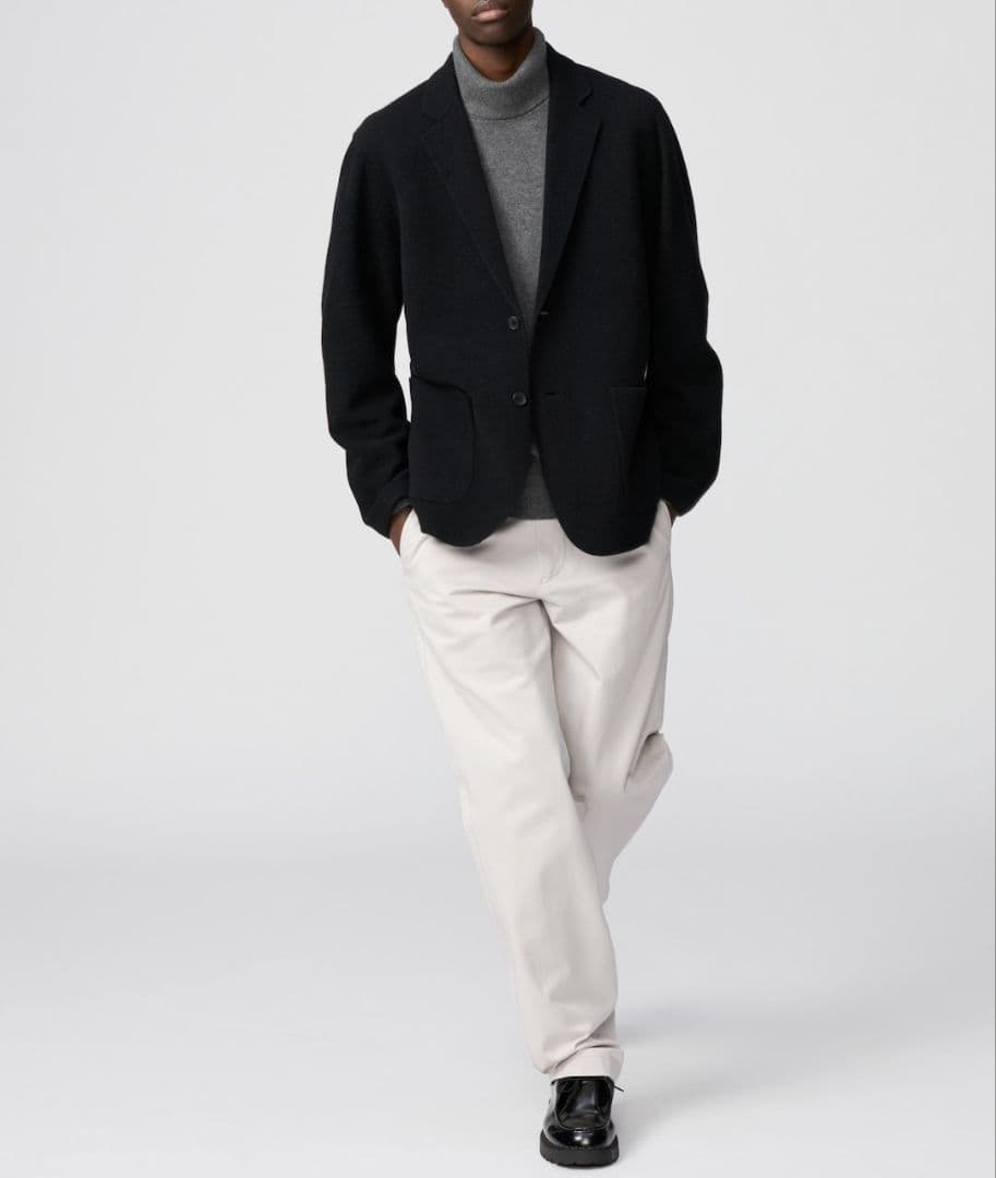 UNIQLO C ニットジャケット　ブラック　M