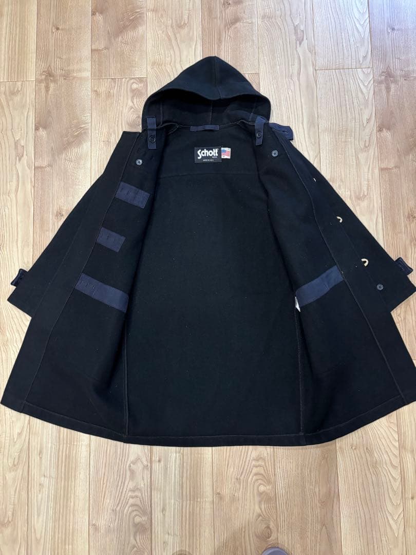 【美品】Schott ショット　ダッフルコート　M米国製　ブラック