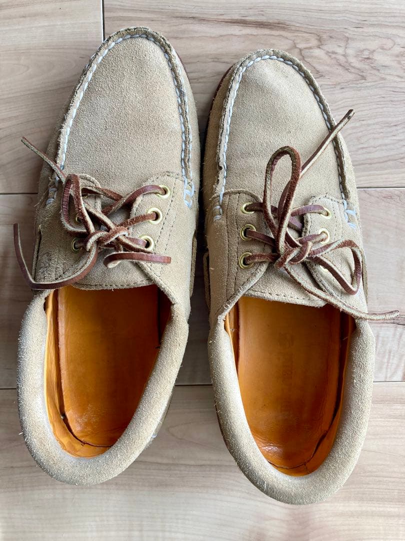 Timberland 3eye ベージュ スエード デッキ