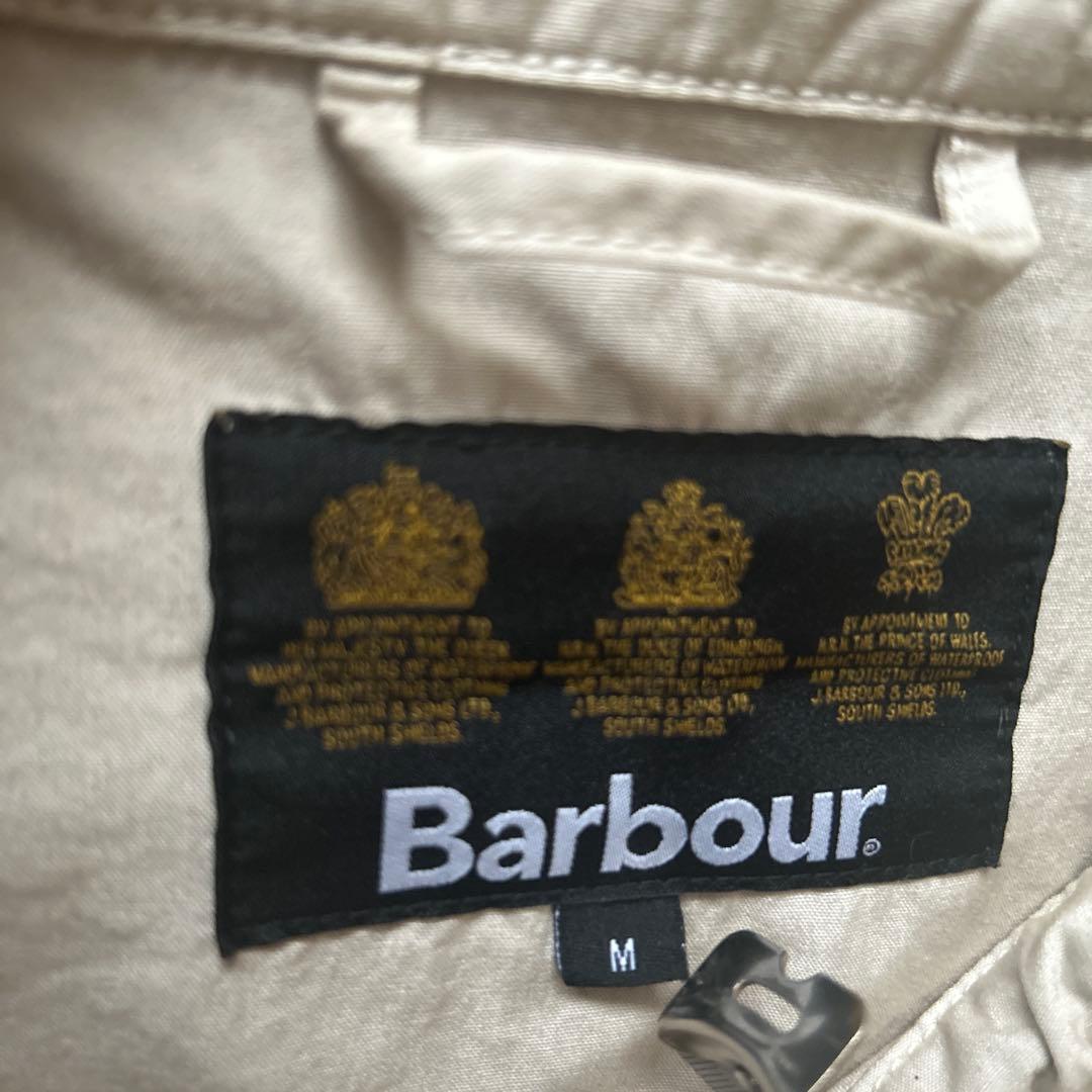 【マリマリ3】　Barbour ベージュ ジップアップジャケットブルゾンM