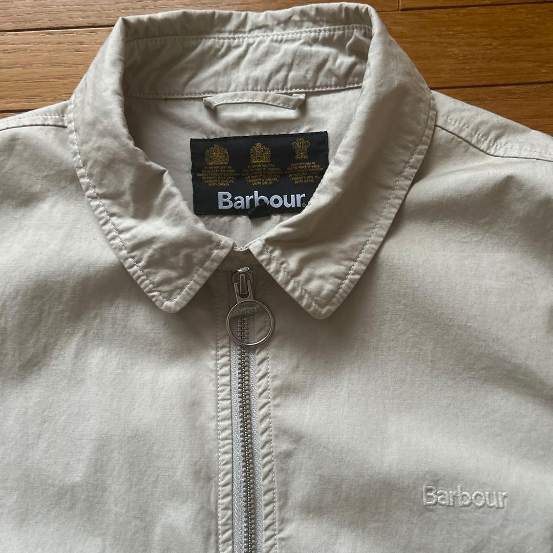 【マリマリ3】　Barbour ベージュ ジップアップジャケットブルゾンM