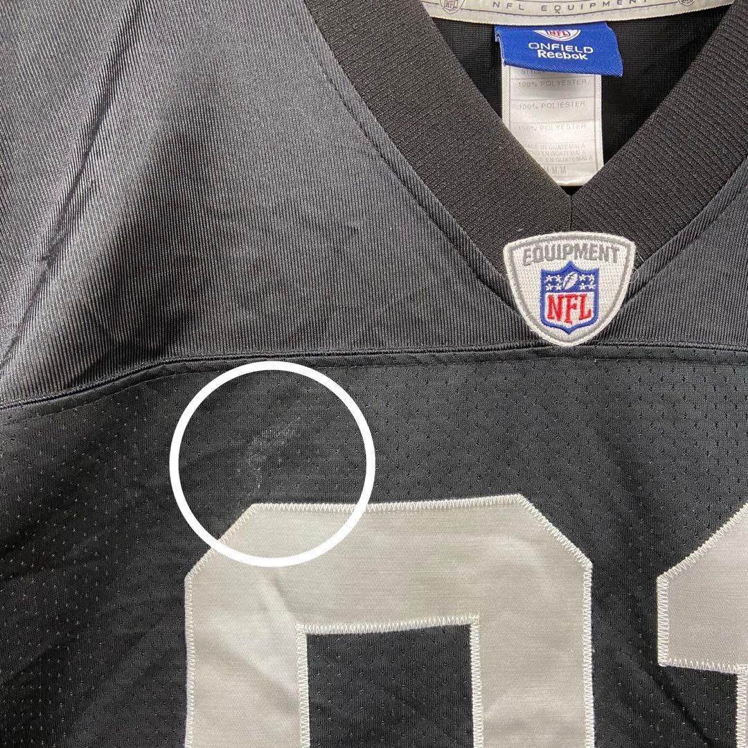 リーボック　NFL　ゲームシャツ　レイダース　 黒　M　ティムブラウン【4461
