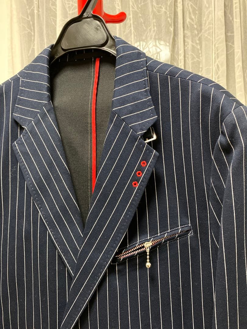 アンジェロ、ブラックお洒落ジャケット〜サイズL L〜定価49000円ー新品未使用