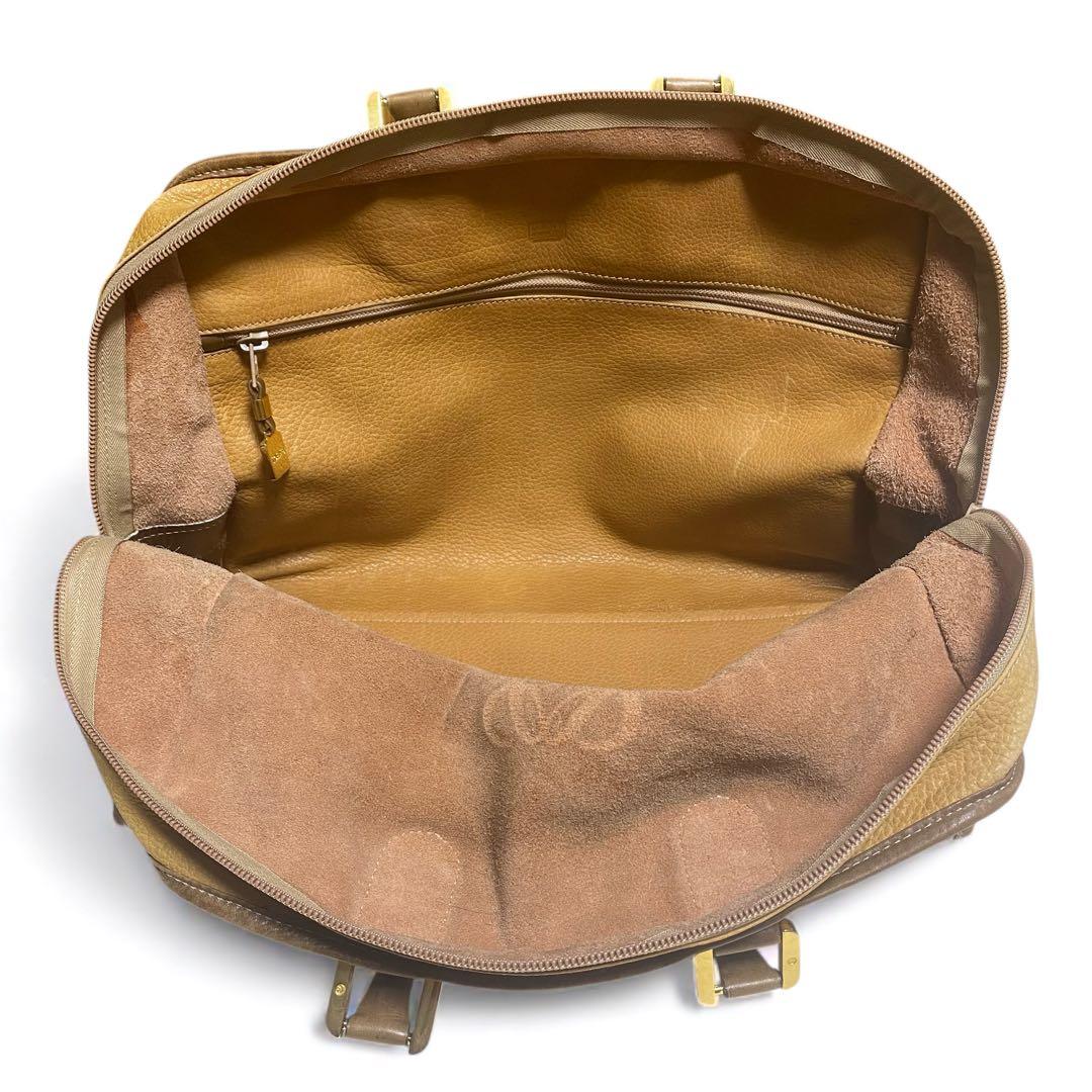 LOEWE ロエベ　アナグラム　レザー ボストンバッグ