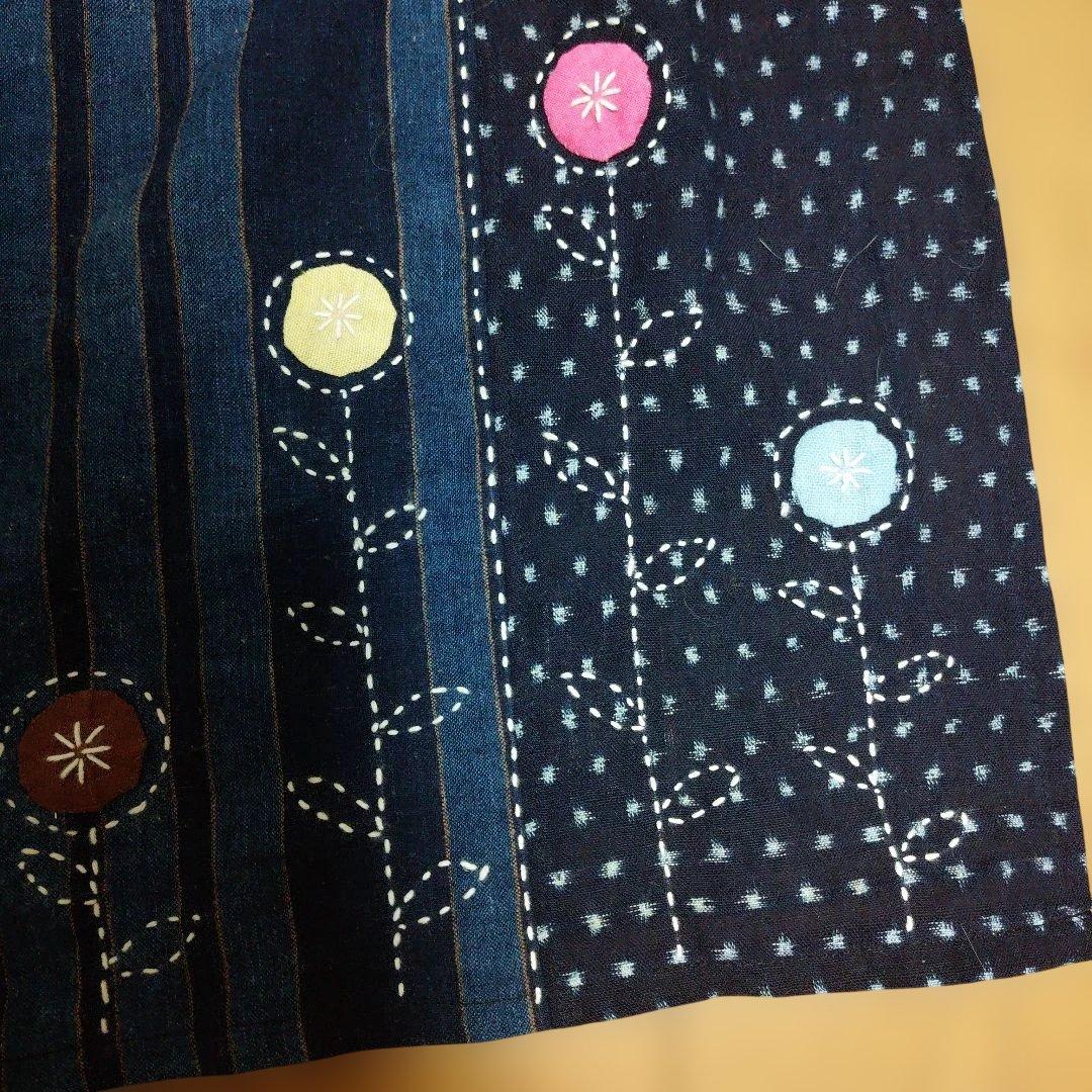 絣刺し子前掛け