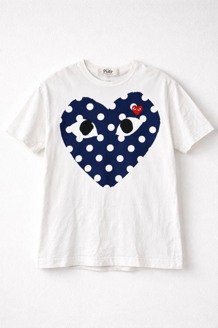 や*は様 PLAY COMME des GARÇONS ハート柄ドットTシャツ