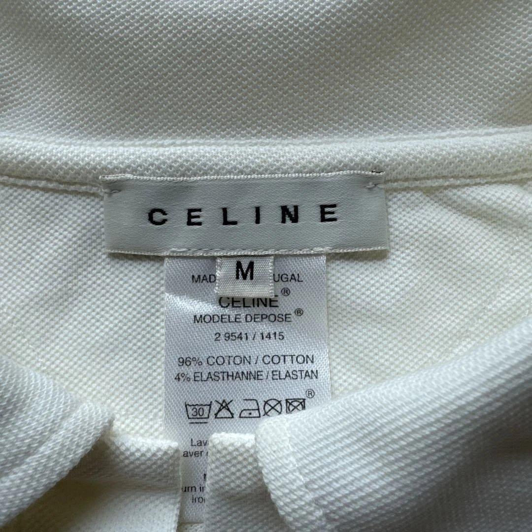 CELINE ホワイト ポロシャツ M
