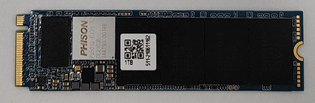 PS5012-E12S 1TB M.2 2280 NVMe SSD 動作確認済