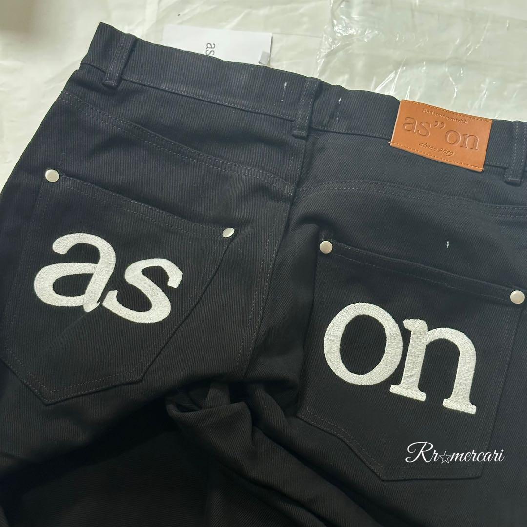 新品★即日発送★韓国ASON as''on ブラック M デニムパンツ　/