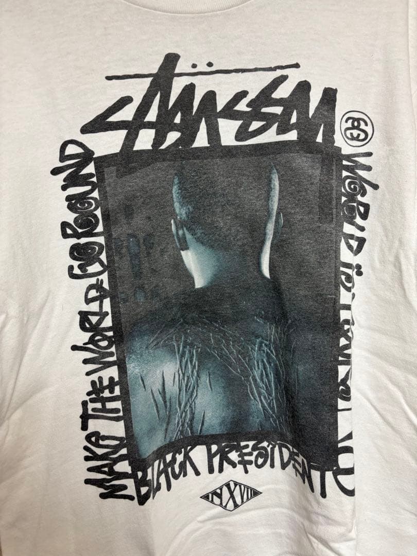 Stussy Nas コラボ Tシャツ ホワイト Mサイズ