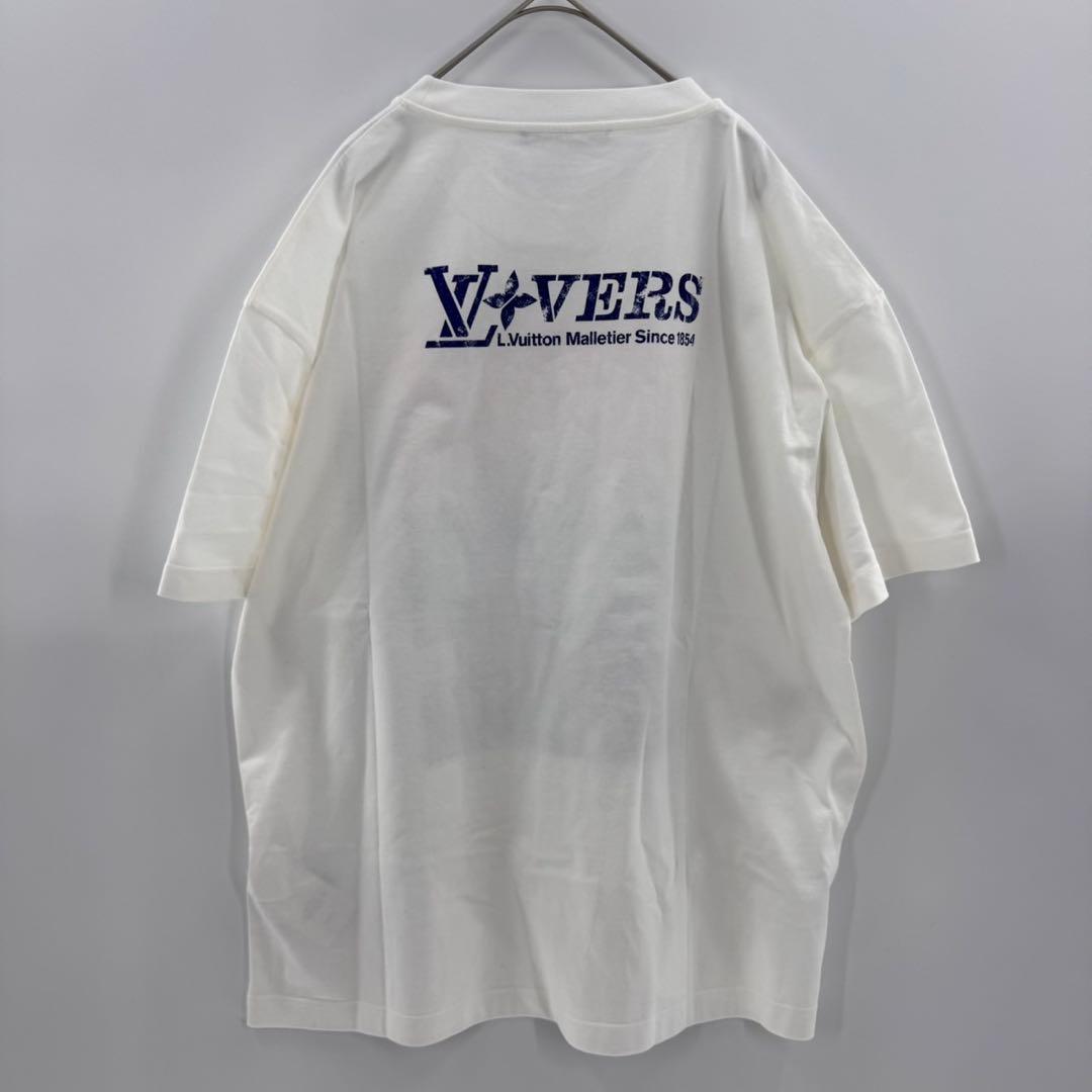 ルイヴィトン エンベリッシュド グラフィックプリント クルーネック 半袖Tシャツ