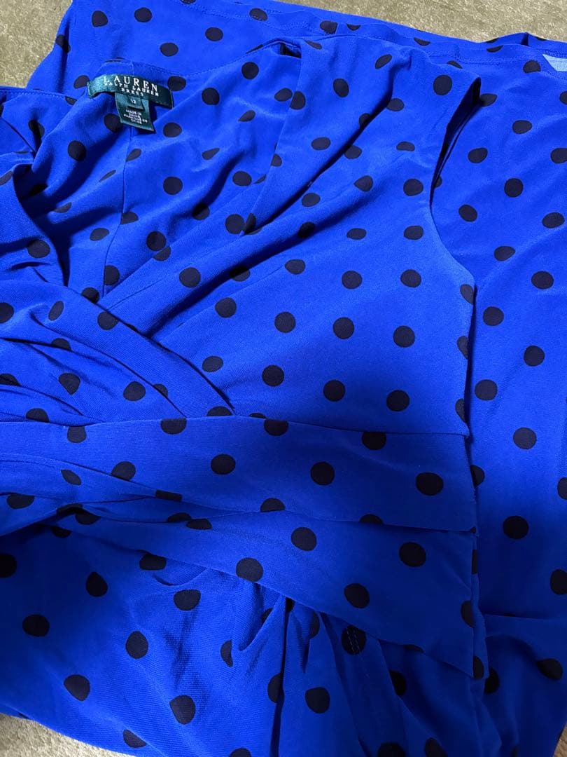 ⑤ラルフローレン●ワンピース●大きなサイズ●水玉