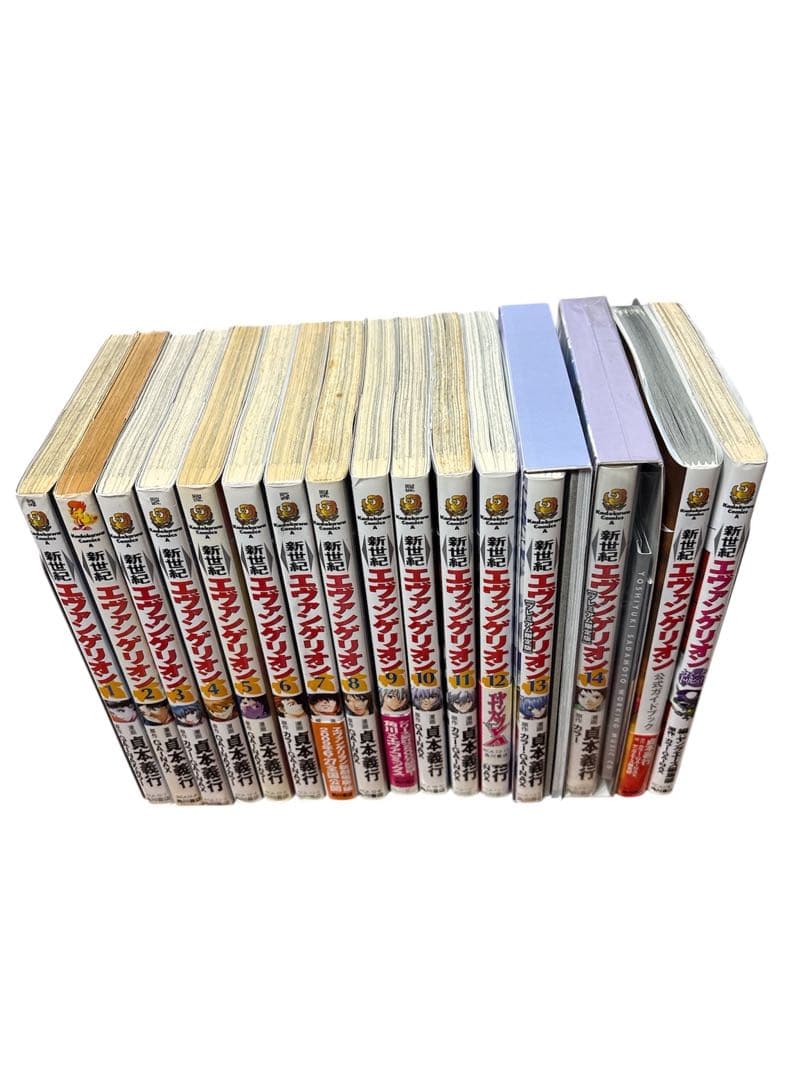 新世紀エヴァンゲリオン全巻セット＋公式ガイドブックとおまけ一冊