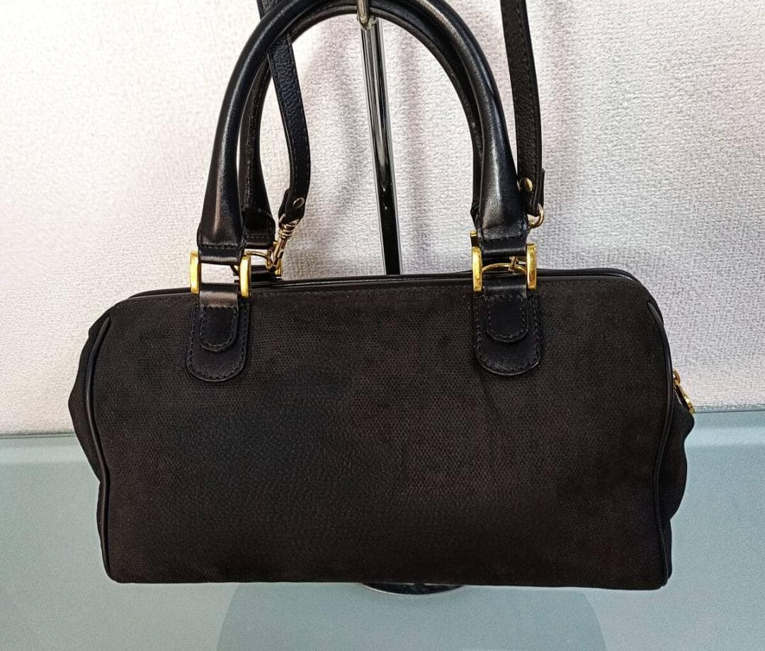 FENDI 黒　ミニボストンバッグ　ハンドバッグ　ショルダーバッグ　2way