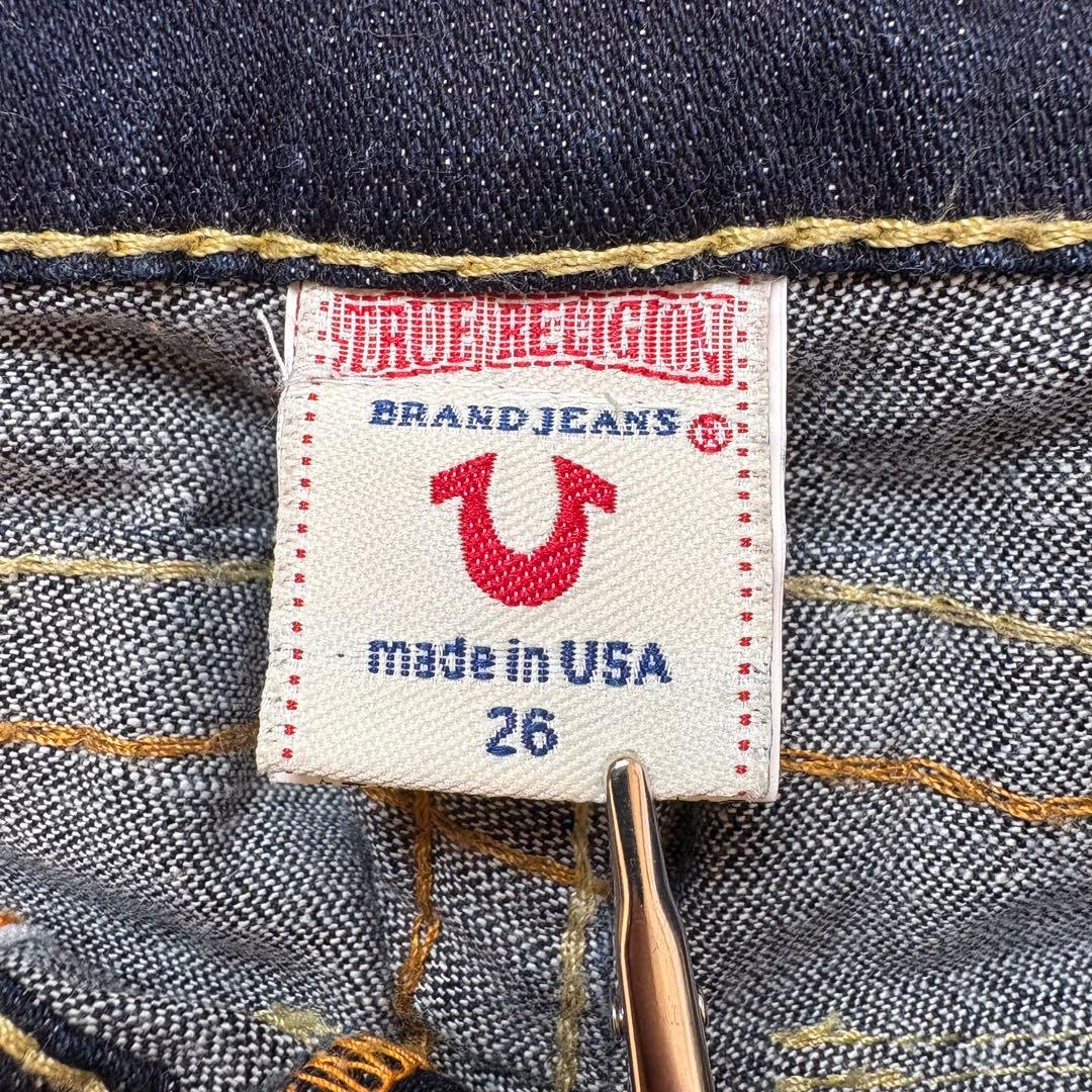 【美品】 TRUE RELIGION JULIE ストレッチ ストレートデニム