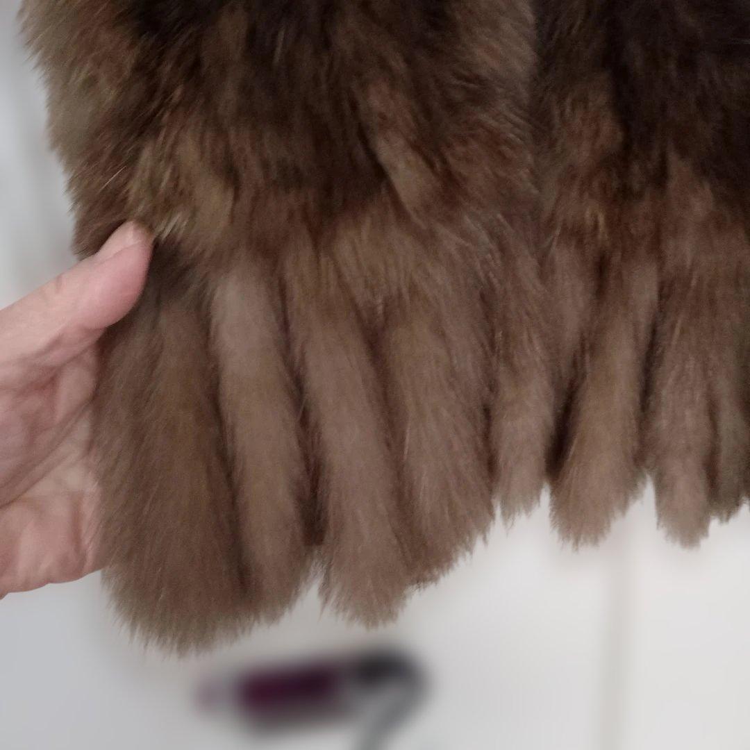ロシアンセーブル　ニットマフラー毛皮の最高峰