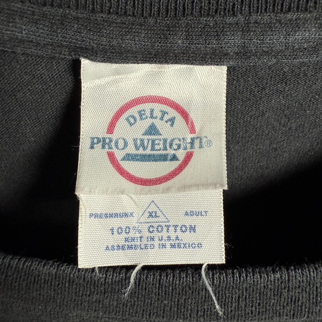 古着 90s USA製 got old? メッセージ Tシャツ ブラック D07