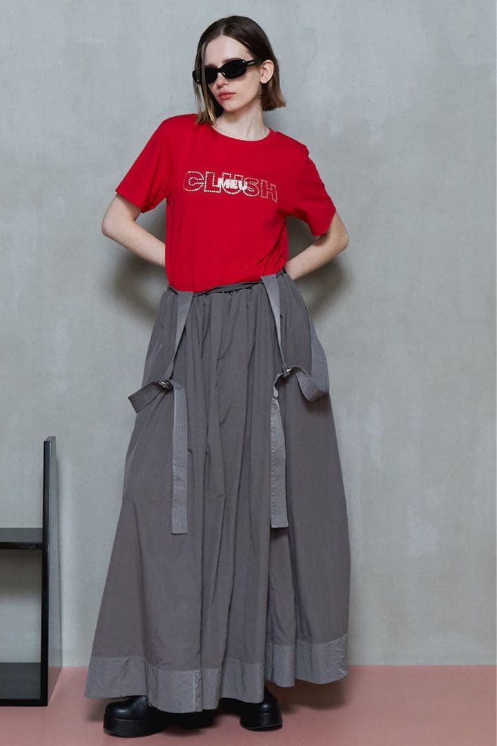 【美品】 MAISON SPECIAL サスペンダーボリュームスカート