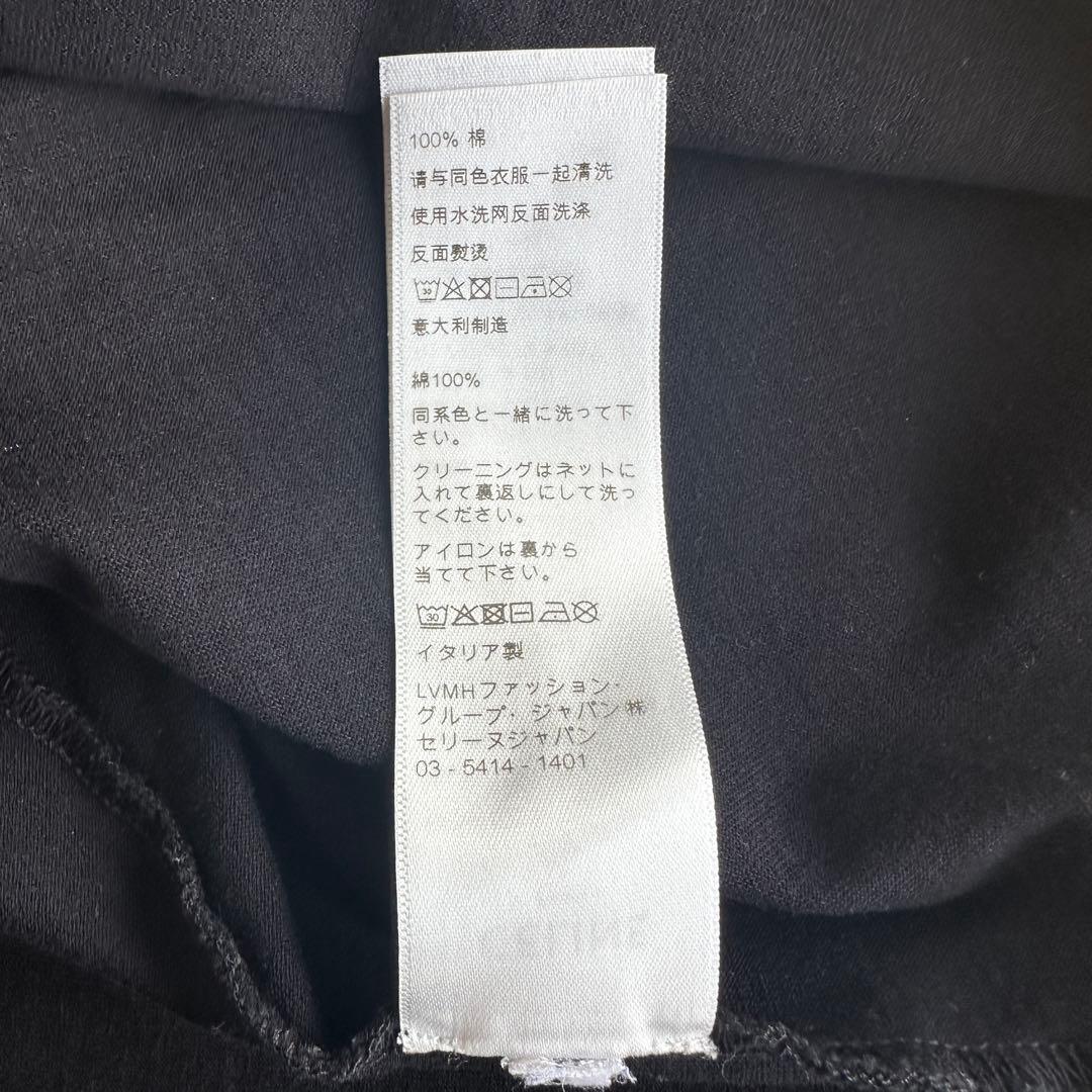 【美品】セリーヌ　CELINE ブラック ルーズフィットTシャツ　サイズＳ
