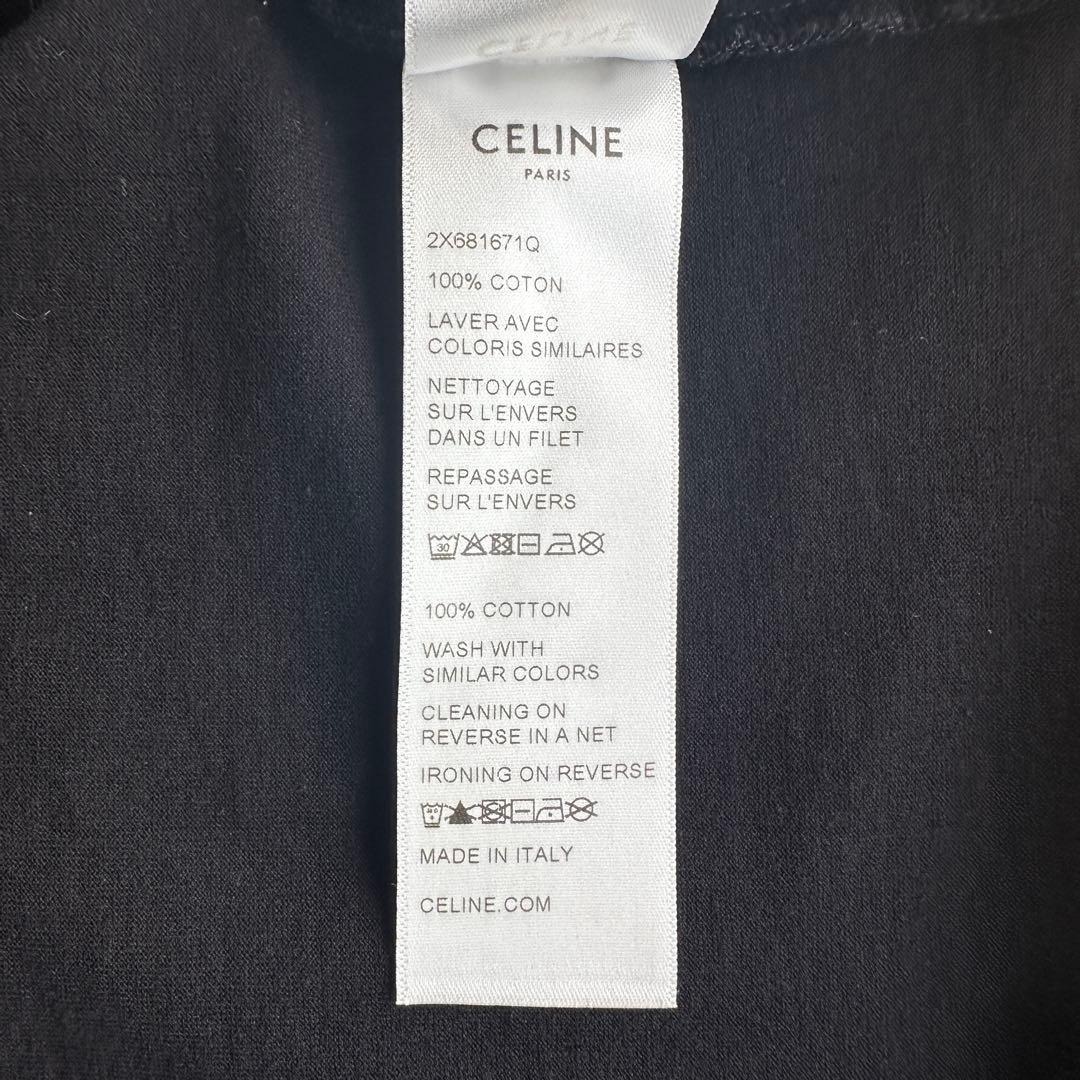 【美品】セリーヌ　CELINE ブラック ルーズフィットTシャツ　サイズＳ