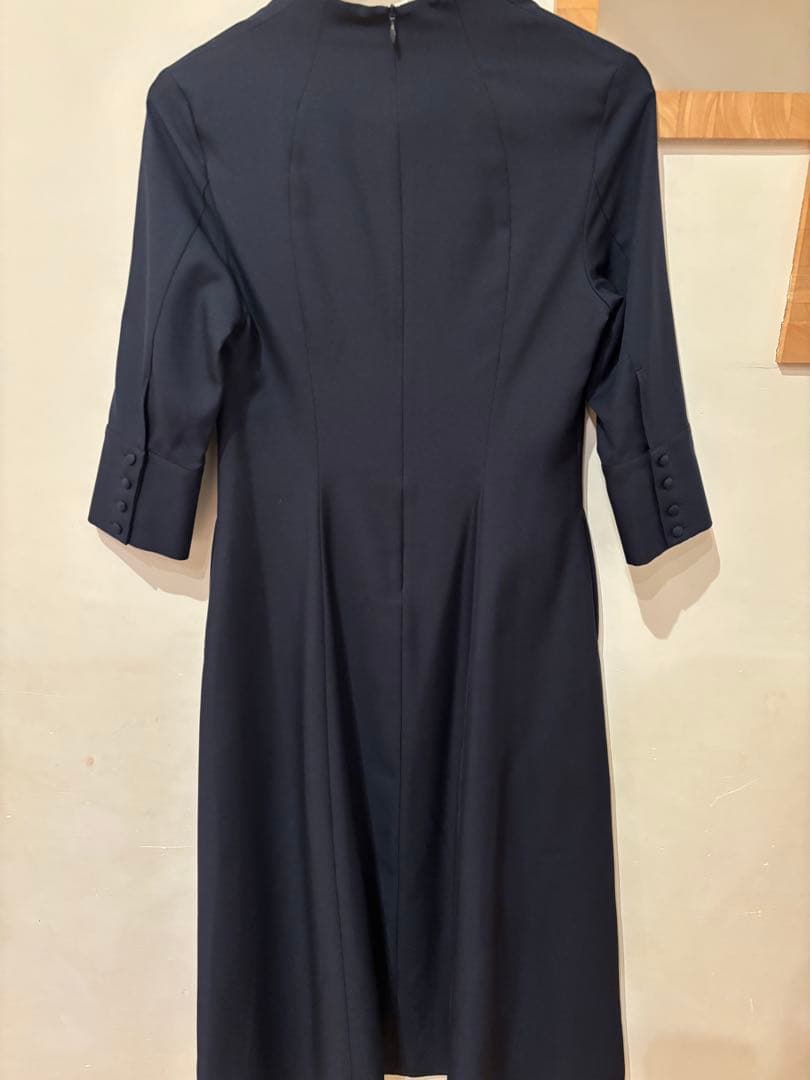 Audire Catherine flare dress (Navy)Sサイズ